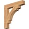 Ekena Millwork Merced Block Smooth Bracket, Western Red Cedar, 3 1/2"W x 22"D x 22"H BKT04X22X22MRC05SWR - alternate 1